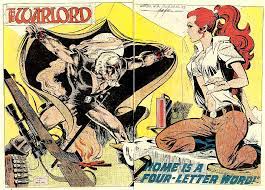 The Warlord comic panel by Mike Grell at St. Pete Comic Con 2022